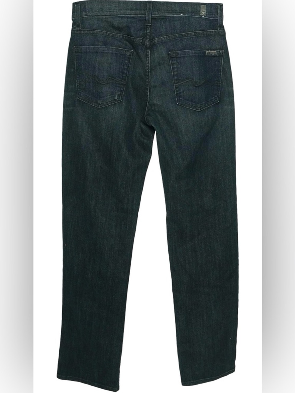 7 For All Mankind Carsen Men's Dark Blue ‘Easy Straight Leg’ Jeans NWT - Picture 3 of 9